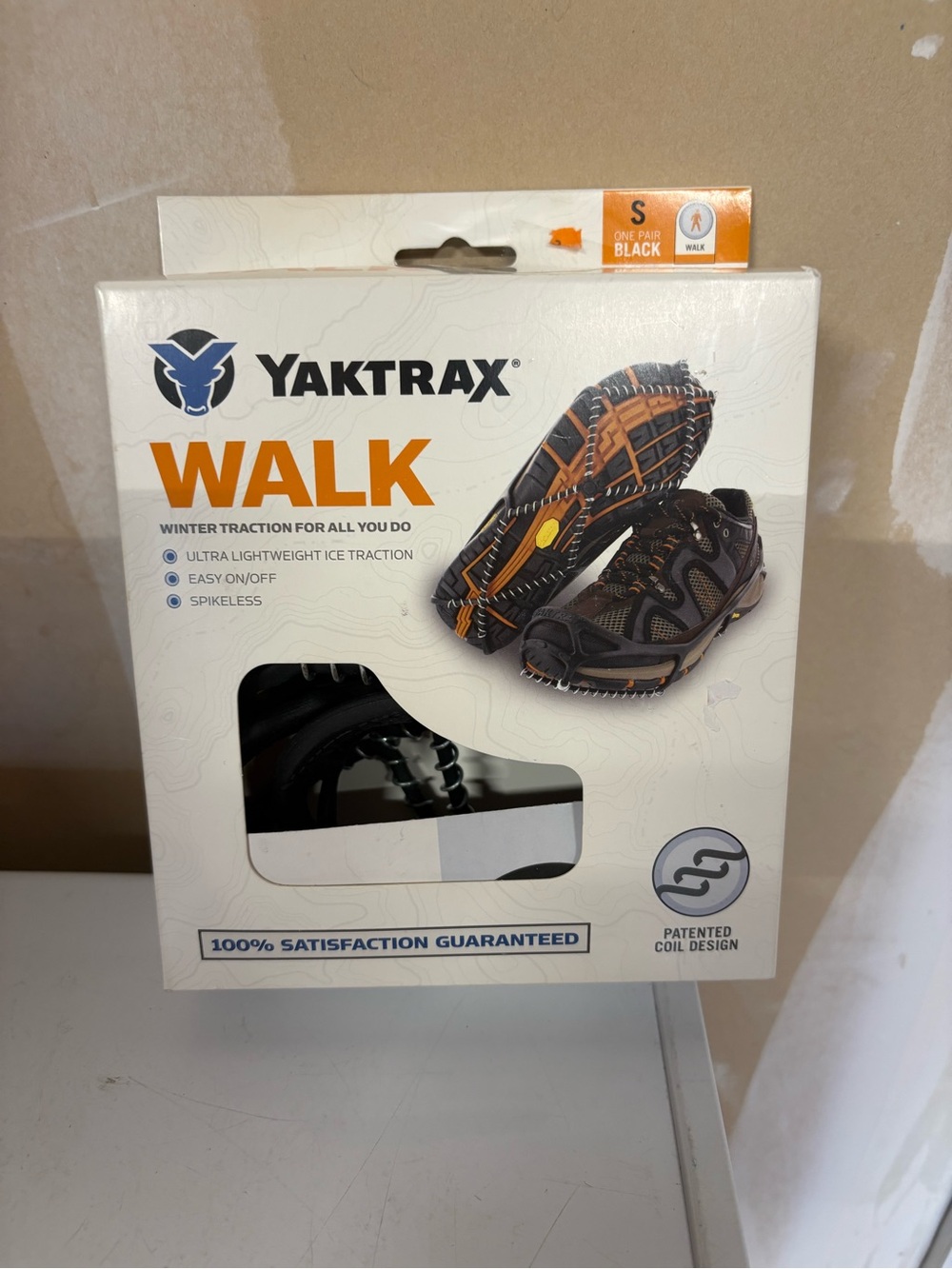 Yaktrax WALK Winter Traction Ice Grips - Black